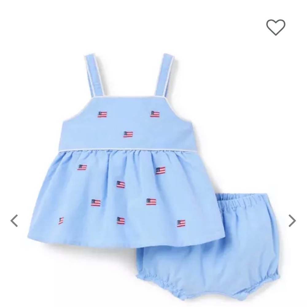 Blue Kids Dress and Bloomers Set by Janie and jack - Picture 3 of 5